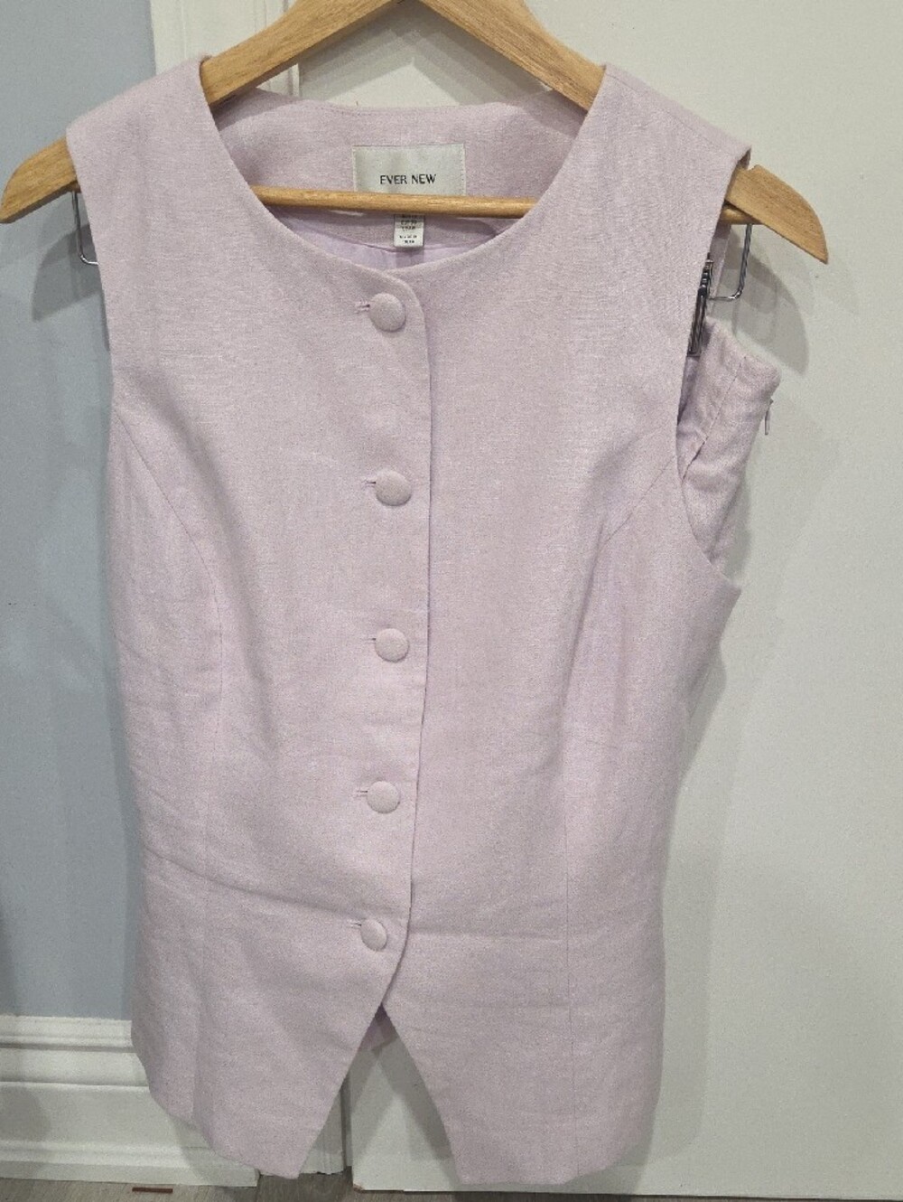Evernew Linen Blend Shorts And Vest Set US6 - Picture 3 of 5